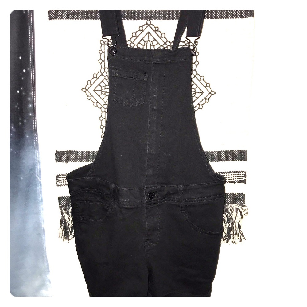 Black Wallflower Shorts Overalls
